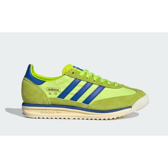NEW Adidas Originals SL 72 RS - Solar Lime/ Royal Blue Men's Size 6.5 JQ0172 - Picture 1 of 9